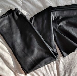 NWOT Topshop Mermaid Flare Faux Leather pants